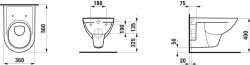 Laufen Pro Wall Hung Toilet