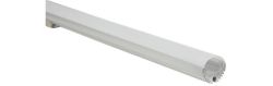 Lyyt 156.829 Extruded Aluminium LED Profile with Round Clip-On Tube Batten 1m
