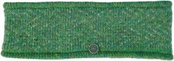 Pure Wool Fleece lined - Zigzag Heather Headband - Green Heather