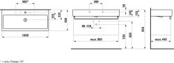 Laufen Living City 1000mm Square Basin