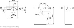 Laufen Val 550mm Basin with Left Shelf - Matt White