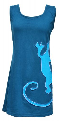 Light weight cotton - gecko tunic - petrol