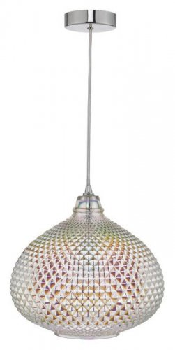 Dar Roisin Pendant Glass & Polished Chrome