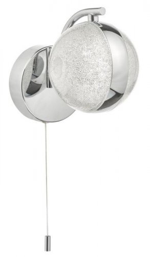 Dar Nyma Wall Light Polished Chrome & Acrylic LED