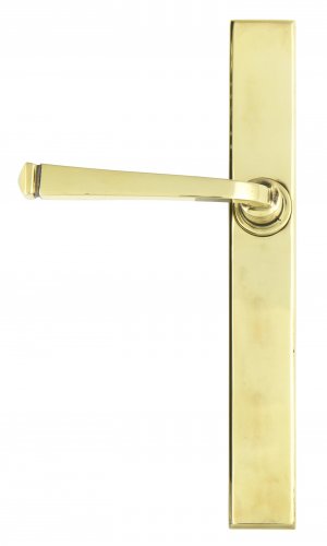 Aged Brass Avon Slimline Lever Latch Set