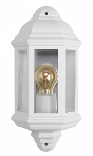 Bell Retro Half Lantern White (lamp not included) - (10364)