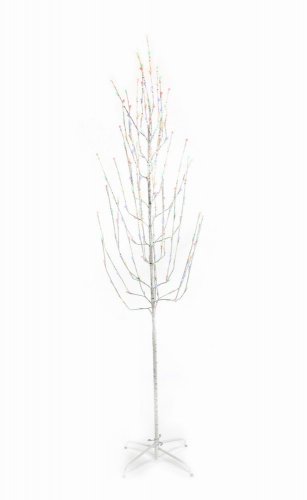 Jingles 2.1m Birch Angel Tree with Multicoloured LEDs