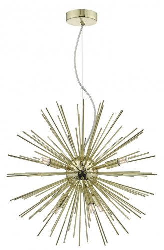 Dar Sagan 6 Light Pendant Gold