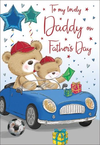 Father's Day Card - Daddy - Blue Car - Regal