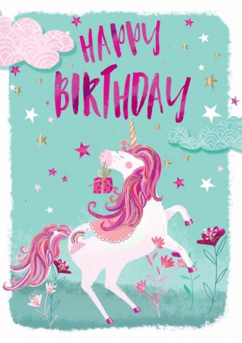 Birthday Card - Unicorn - Jack & Lily Ling Design