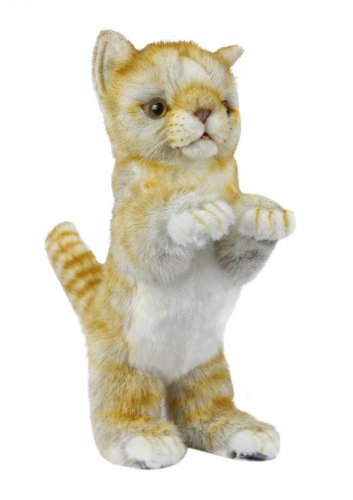 Soft Toy Ginger Cat Sitting by Hansa (22cm) 7013