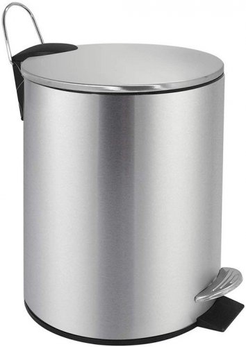 Buckingham 5 Litre Stainless Steel Round Pedal Bin