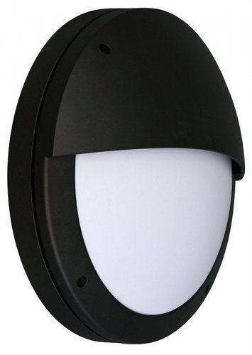 Diecast LED Bulkhead 18w Round Eyelid Black/Opal 4000K