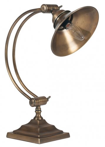 Pacific Lifestyle Kensington AntBrss Arched Arm Task Table Lamp