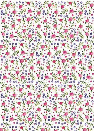 Flowers Gift Wrapping Paper Sheets & Tags - Alex Clark