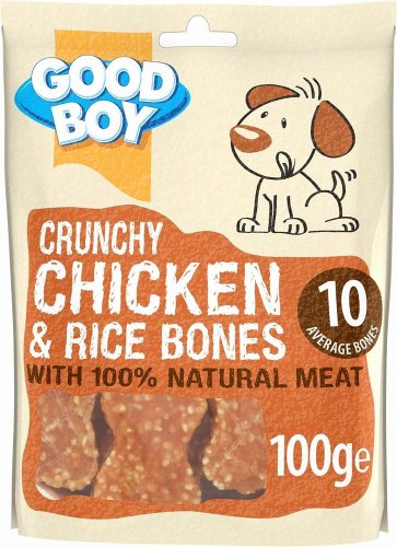 Good Boy Crunchy Chicken & Rice Bones - 100g