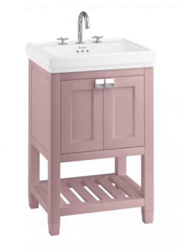 Burlington Bathrooms Riviera 58cm Pink Vanity Unit