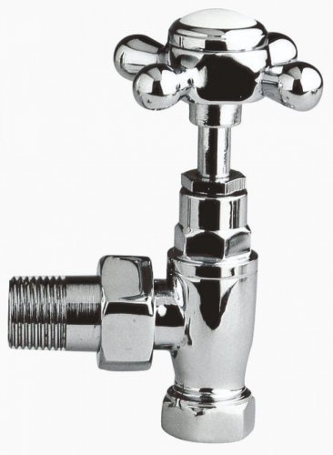 Bayswater Chrome Angled Crosshead Head Radiator Valve