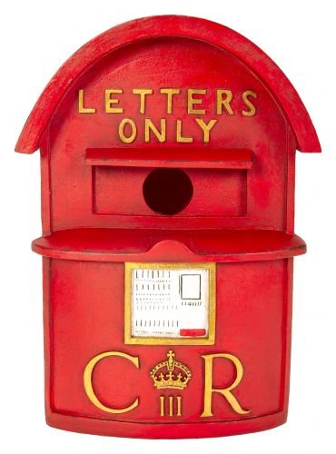 Vivid Arts CR Red Letterbox Birdhouse Feeder Garden Ornament