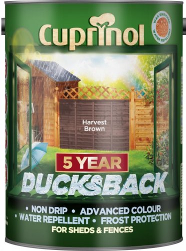 Cuprinol 5 Year Ducksback Harvest Brown 5 Litre