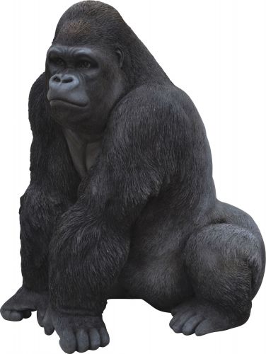 Gorilla Silverback 54cm Large - Lifelike Garden Ornament - Indoor or Outdoor - Real Life Vivid Arts