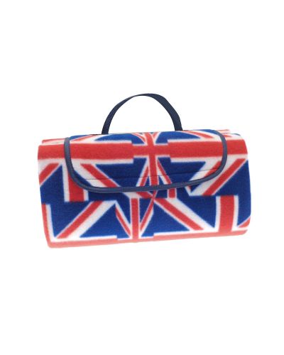 Union Jack Fleece Picnic Blanket - 130cm x 130cm