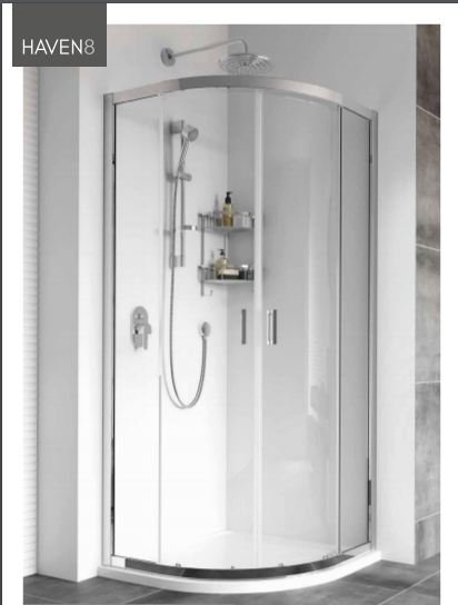 Roman Showers Haven Double Door Quadrant Shower Enclosure 800mm X