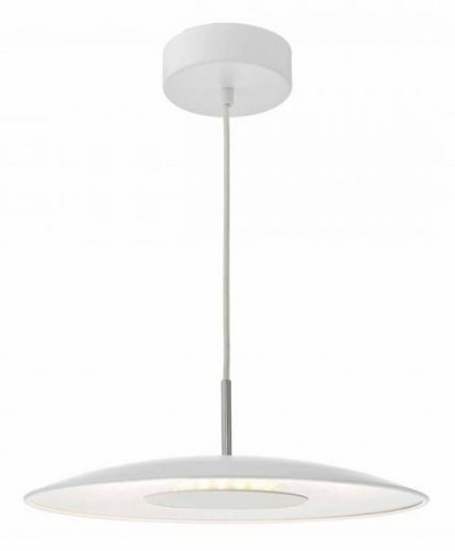 Dar Enoch Pendant LED White & Stainless Steel