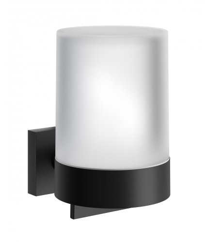 Smedbo House Frosted Glass Soap Dispenser - Black