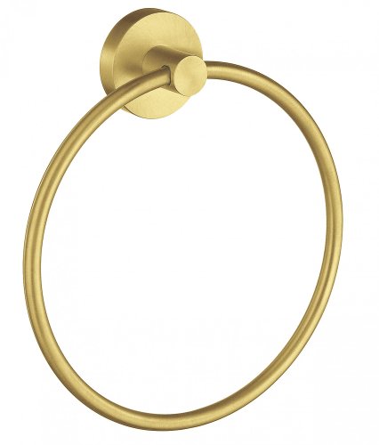 Smedbo Home Brushed Brass Towel Ring