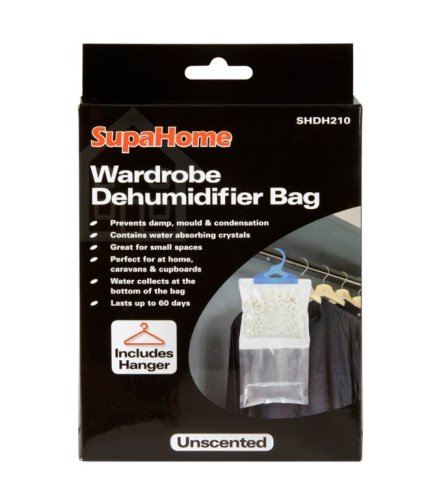 SupaHome Wardrobe Dehumidifier Bag - 210g