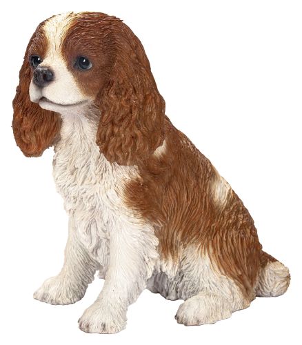 Vivid Arts King Charles Spaniel Dog - Garden Ornament 18cm - Indoor or Outdoor