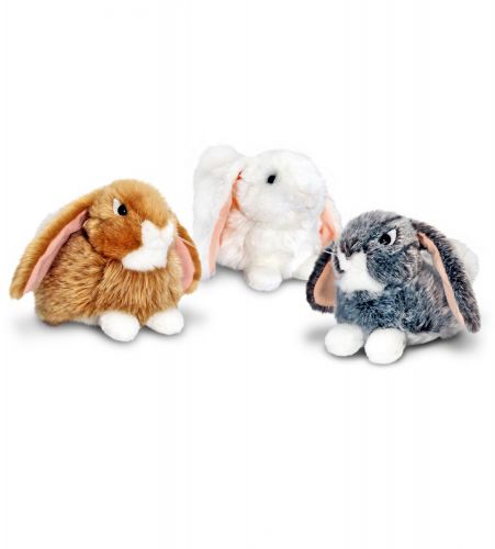 Rabbit Bunny Plush Soft Toy - Laying - Keel - 3 Colours