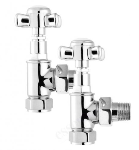 Essential 15mm Chrome Cross Head Valve (Pair)