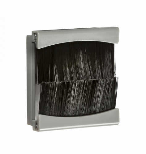 Knightsbridge Brush Module 50 x 50mm - Grey (NETBR2GGY)