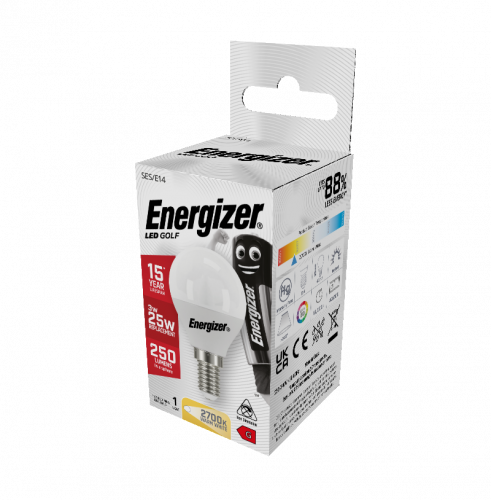 Energizer 3W LED Golfball E14 Warm White 2700K (S8837)