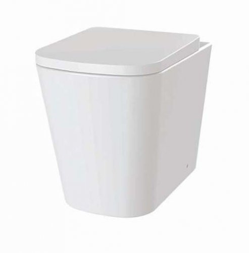 The White Space Anon Rimless Back to Wall WC Pan - White
