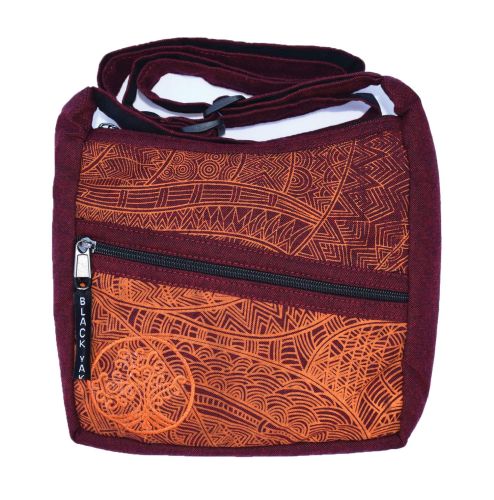 Small 'Tree of Life' Bag - Deep Red