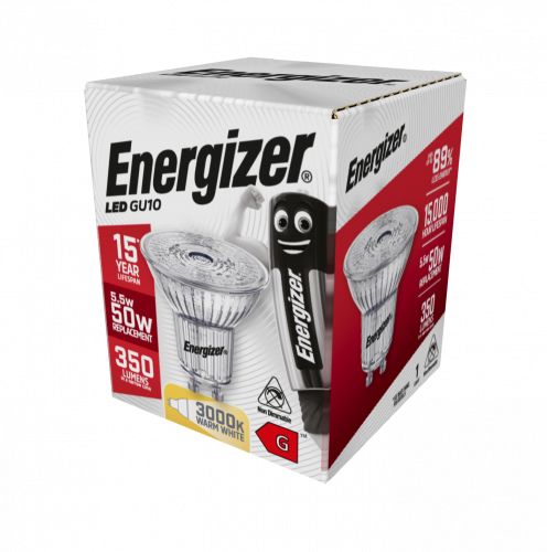 Energizer Led GU10 5.5w 2700k Warm White Dimmable (S9410)