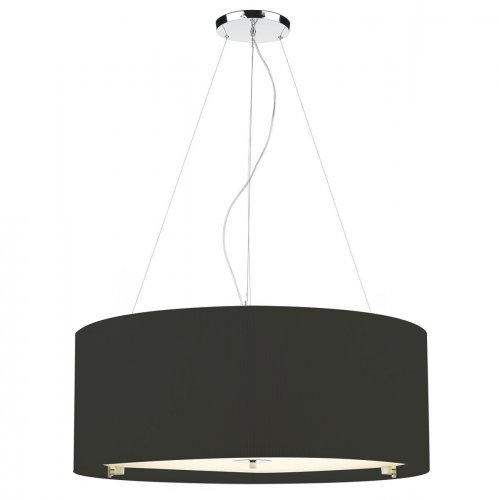 Dar Zaragoza 6 Light Pendant Black 90cm