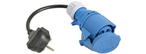 Mercury 424.010 Household Plug to Ceeform Socket Caravan Mains Converter Lead