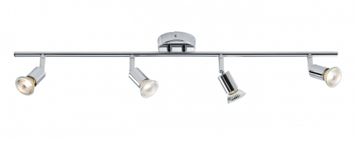 Knightsbridge 230V GU10 Quad Bar Spotlight - Chrome (NSPGU4C)