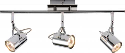 Knightsbridge 230V GU10 Triple bar Spotlight - Chrome (NSP3C)