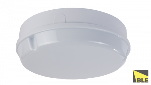 BLE LED - Round - 3hr Emergency Maintained Decorative - Opal Diffuser - IP65 With Microwave Sensor  - (B2D/LED/M3/WO/MS)