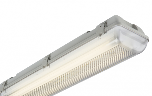 Knightsbridge 230V IP65 2x58W 5ft Twin HF Non-Corrosive Fluorescent Fitting with Emergency (AC65258EM)