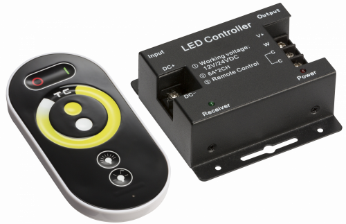 Knightsbridge 12V / 24V RF Controller and Touch Remote - CCT - (LEDFR8)
