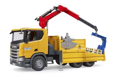 Scania Super 560R Construction Truck with Crane - Bruder 03551 Scale 1:16