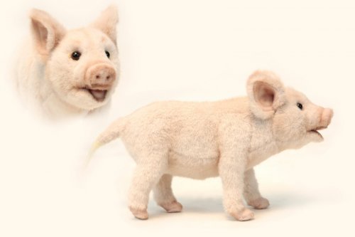 Soft Toy Pig, Piglet Standing by Hansa (23cm.L) 6455