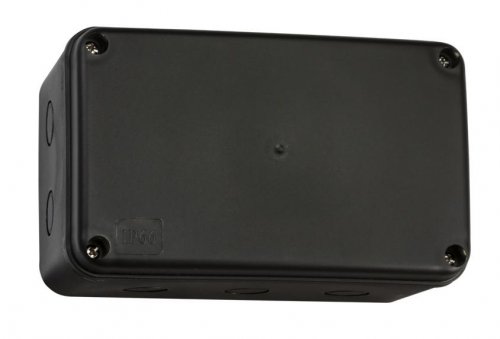 Knightsbridge IP66 Weatherproof Enclosure Black (large) (JB009BK)