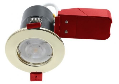 Red Arrow IGNIS FIRE RATED DOWNLIGHT STEEL GU10 FIXED BRASS - (IGS/FB)